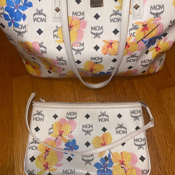 MCM tote with matching wristlet wallet! - Picture 2 of 6